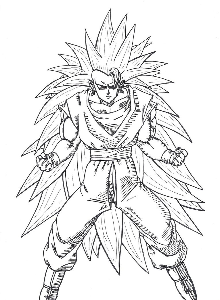 765x1044 Son Goku Ssj3 By Przemekw