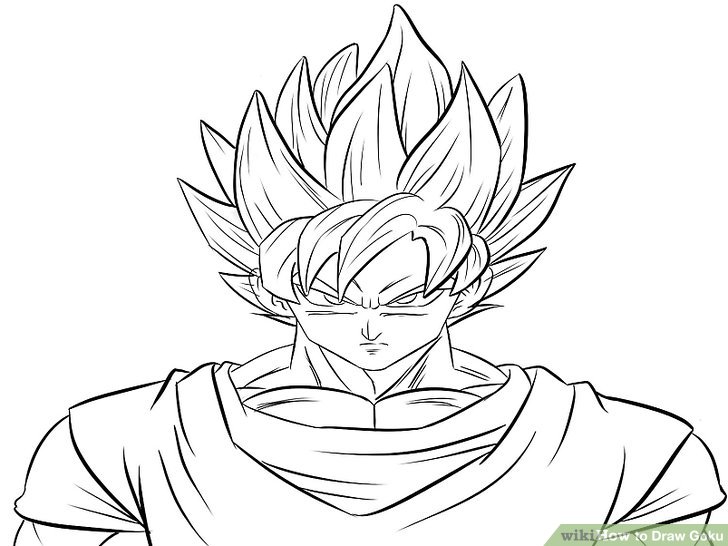 728x546 How To Draw Goku (With Pictures)