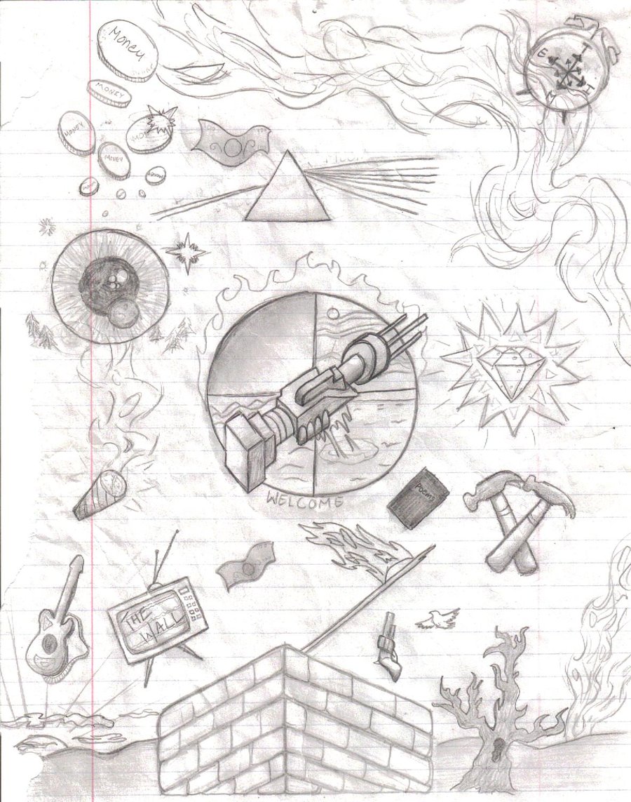 900x1143 Pink Floyd Album And Song Art By Firesapphire