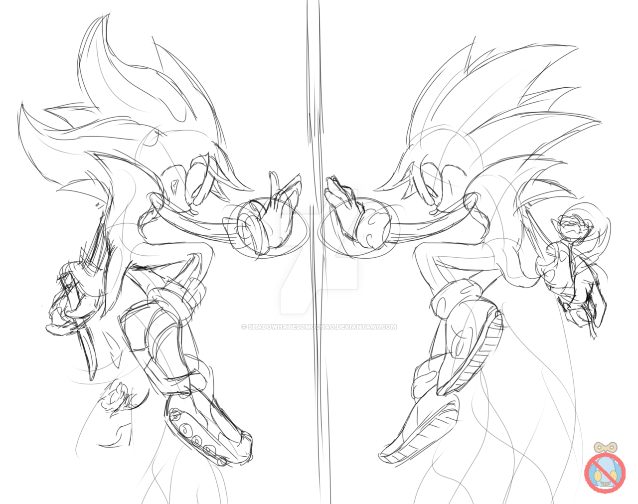 1280x1011 Sonic And Shadow Sketch By Shadowhatesomochao