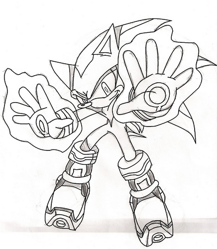 Sonic And Shadow Drawing at GetDrawings | Free download