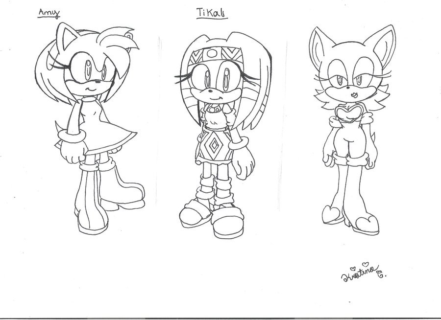 Sonic Characters Drawing at GetDrawings | Free download