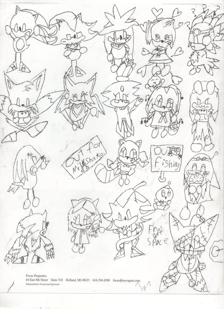 762x1049 Sonic Characters By Lightthewolf23