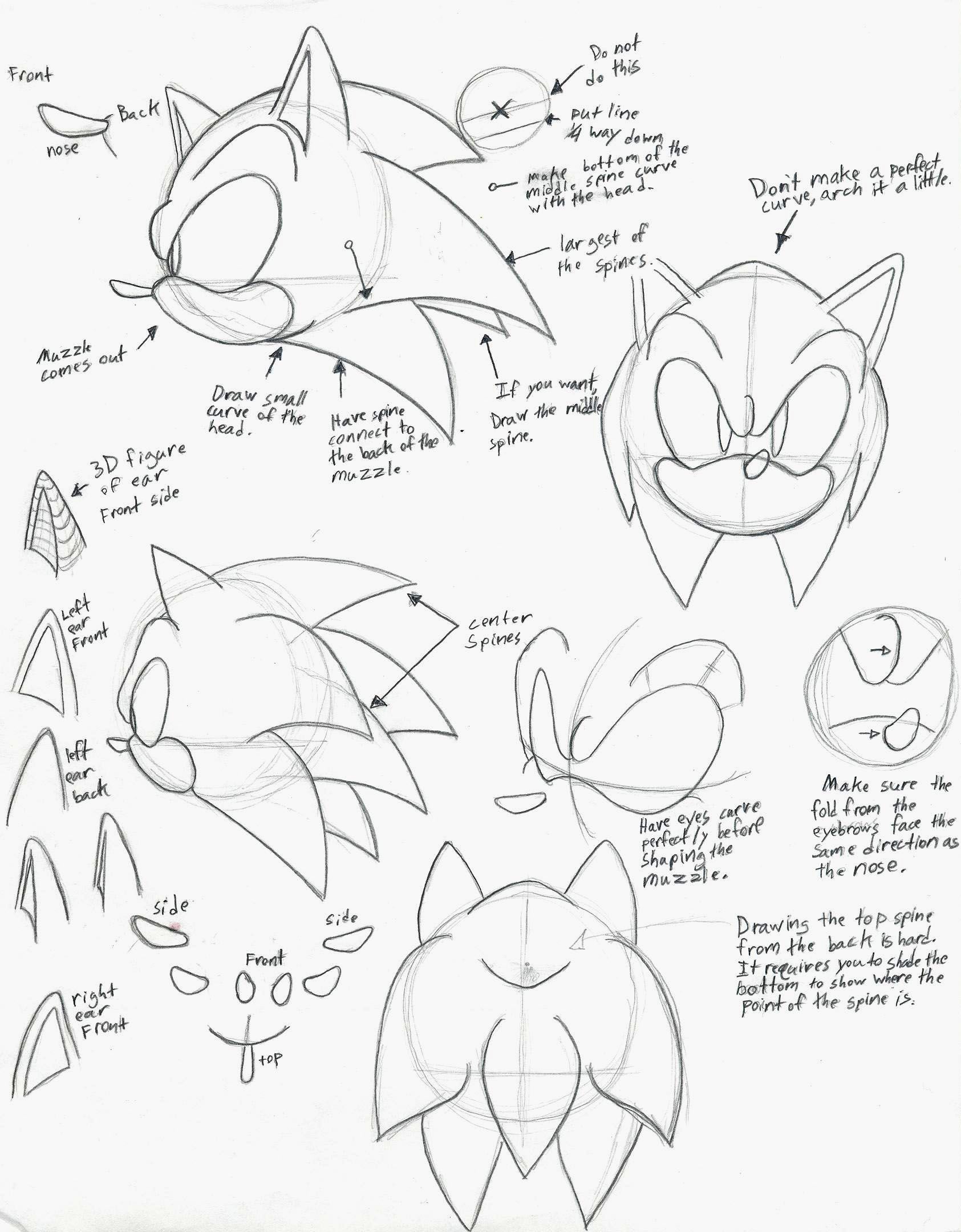 Sonic Characters Drawing At Free For Personal Use