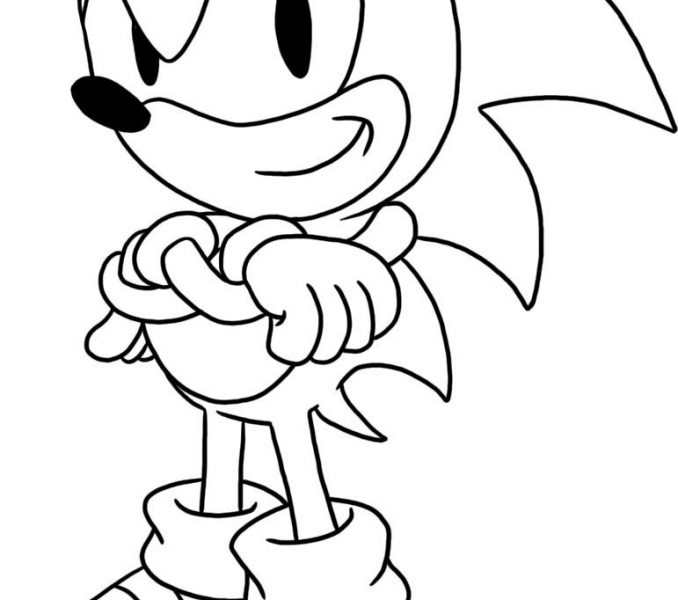 678x600 Easy To Draw Sonic Kids Coloring