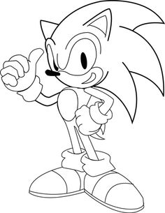 236x305 Sonic The Hedgehog Coloring Pages