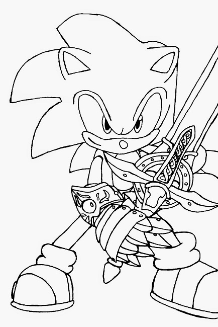 434x650 Sonic Hedgehog Coloring Book Pages Cartoon Sonic
