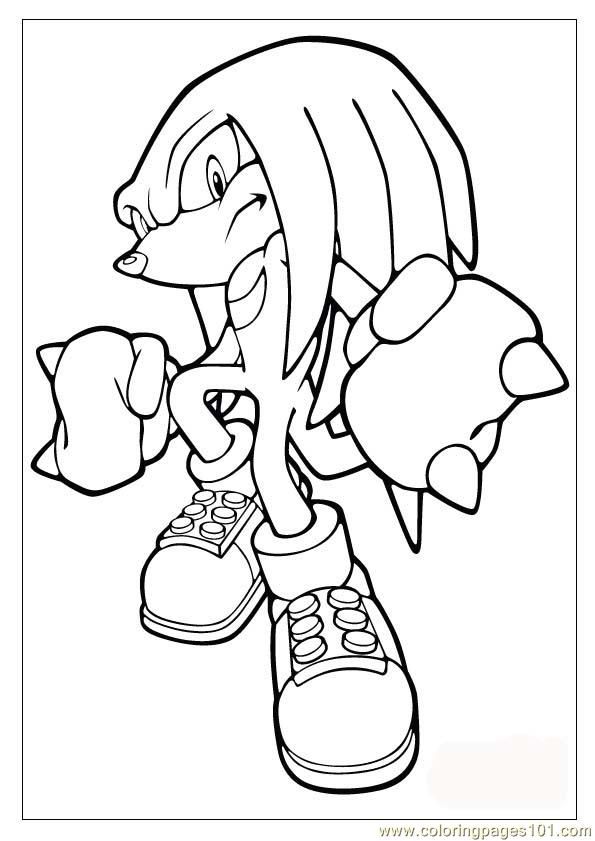 595x841 Sonic The Hedgehog Printables Coloring Pages Sonic 02 (Cartoons