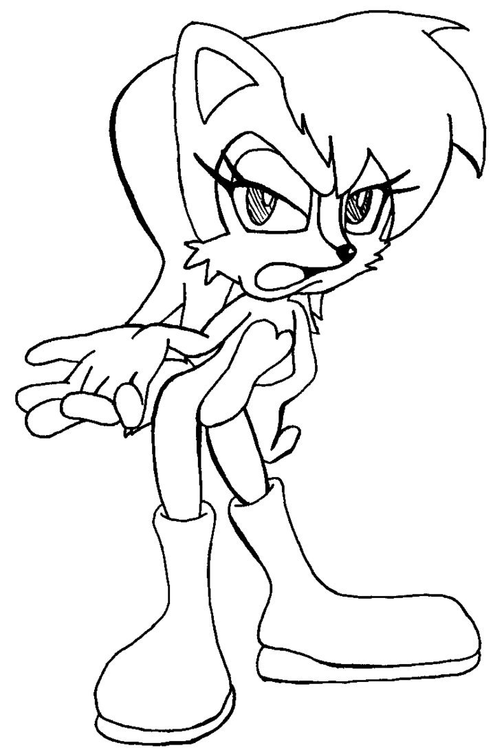 733x1091 How To Draw Sally Acorn Step By Step Easy Video Tutorial For Beginners