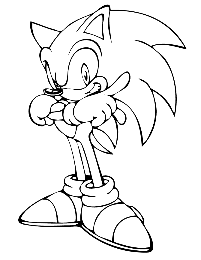 670x867 Sonic The Hedgehog Coloring Pages To Print