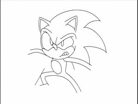 480x360 Drawing Sonic The Hedgehog Using Ms Paint