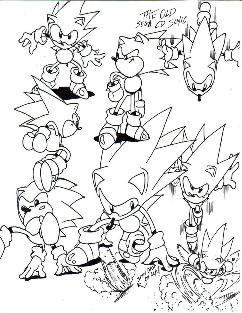 786x1016 Sonic Cd Sketch By Trunks24