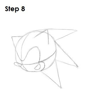 300x388 How To Draw Sonic The Hedgehog 17 Steps