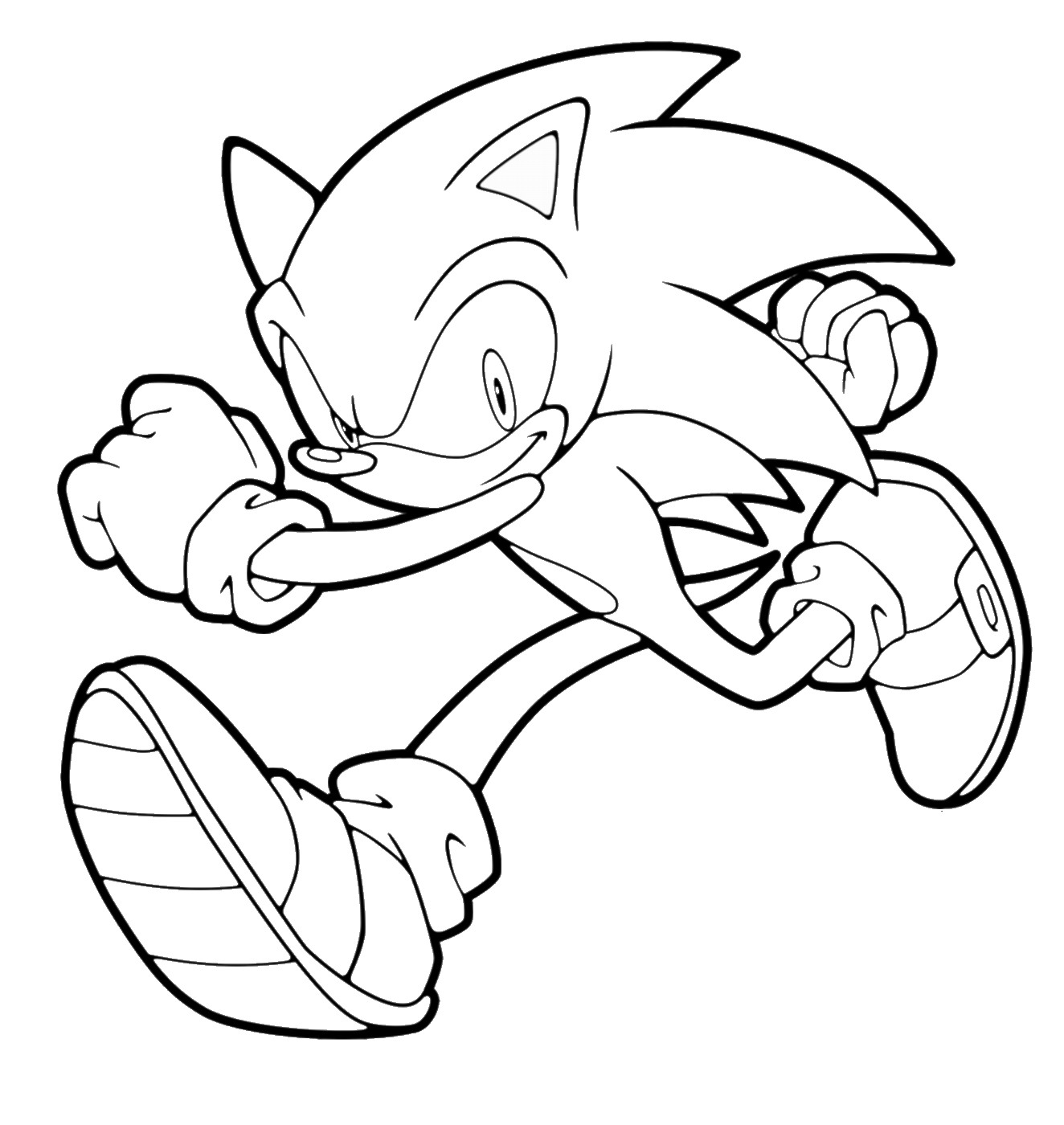 1324x1400 Sonic The Hedgehog Coloring Pages