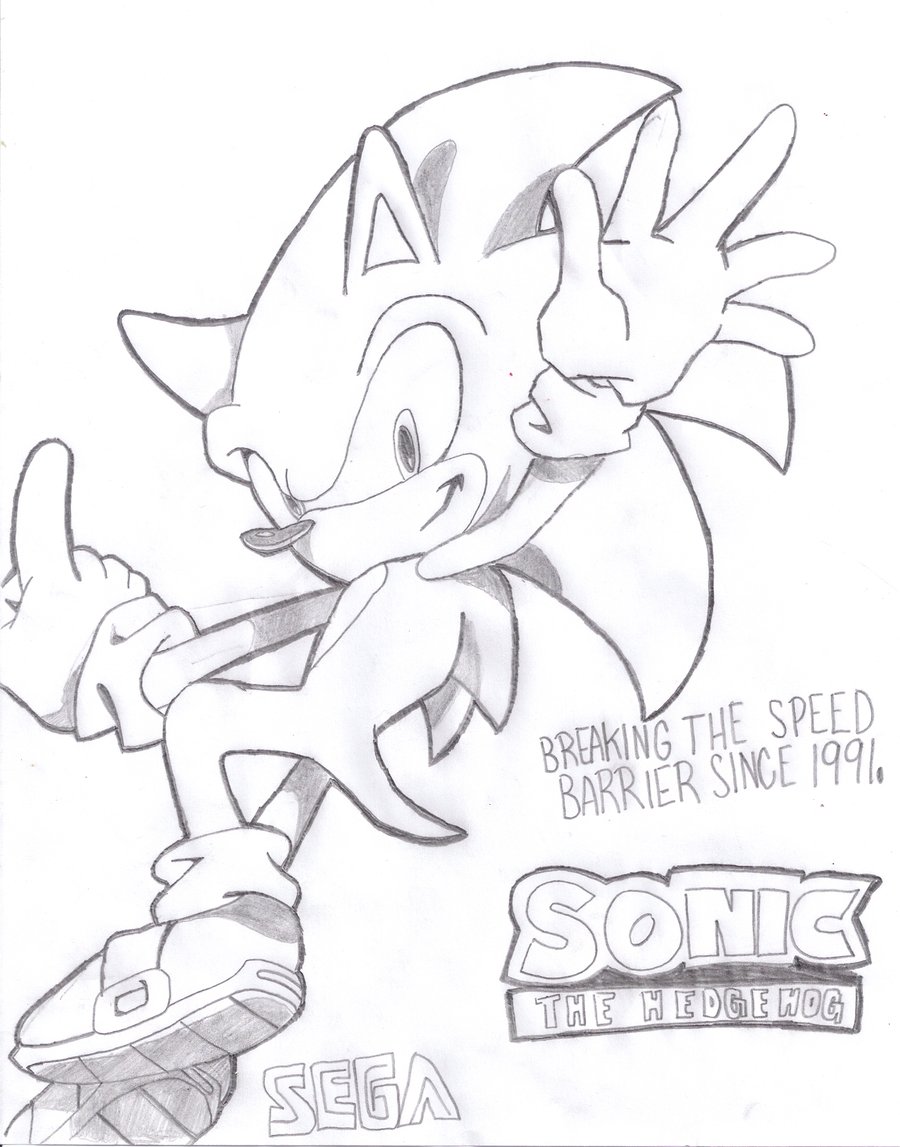 900x1147 Sonic The Hedgehog Poster 2 By Spongedudecoolpants