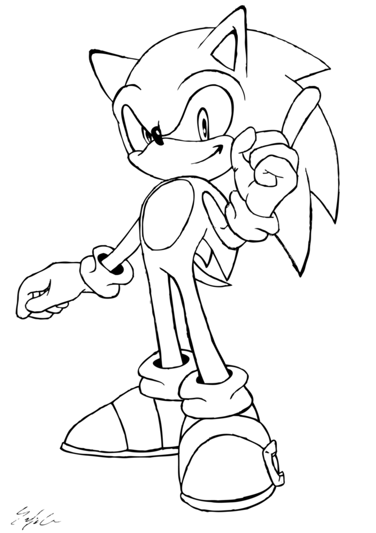 751x1063 Sonic The Hedgehog By Santajack8