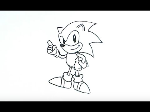 480x360 How To Draw Sonic The Hedgehog