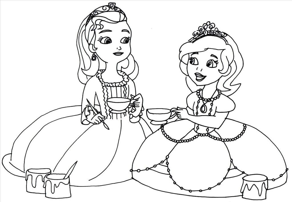 1023x708 Princess Sofia Coloring Pages Pic Unknown Resolutions Hi On Sophia