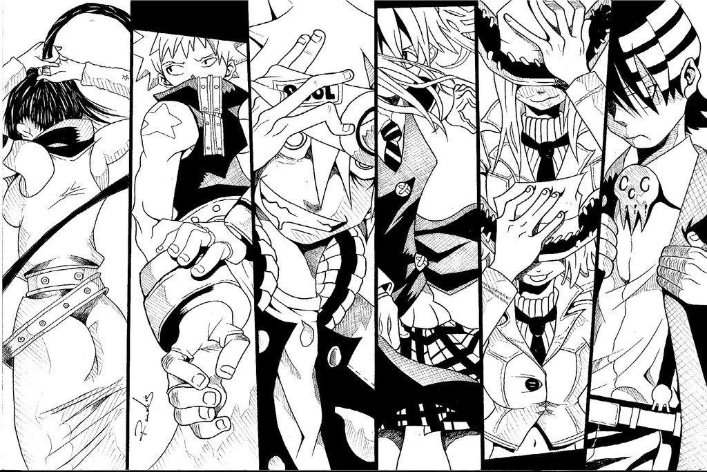 1024x684 Soul Eater Gang By Randazzle100