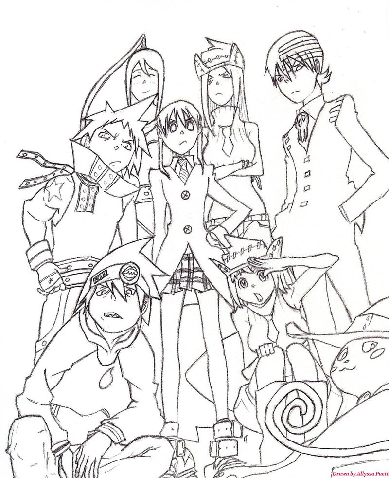 800x982 Soul Eater Lineart By Bell Artista19