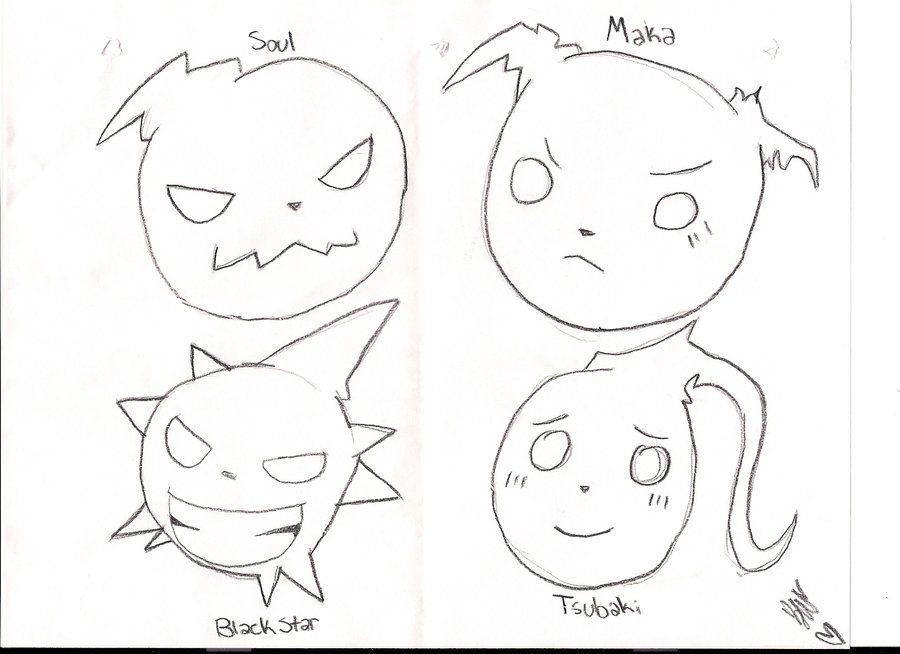 900x654 Soul Eater Souls By Caramelpeach