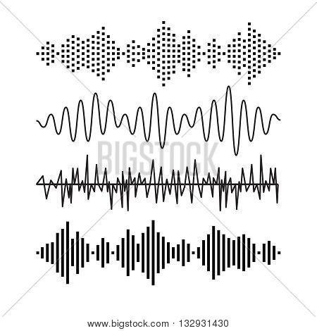 450x470 Set Sound Audio Waves Music. Eq Vector Amp Photo Bigstock