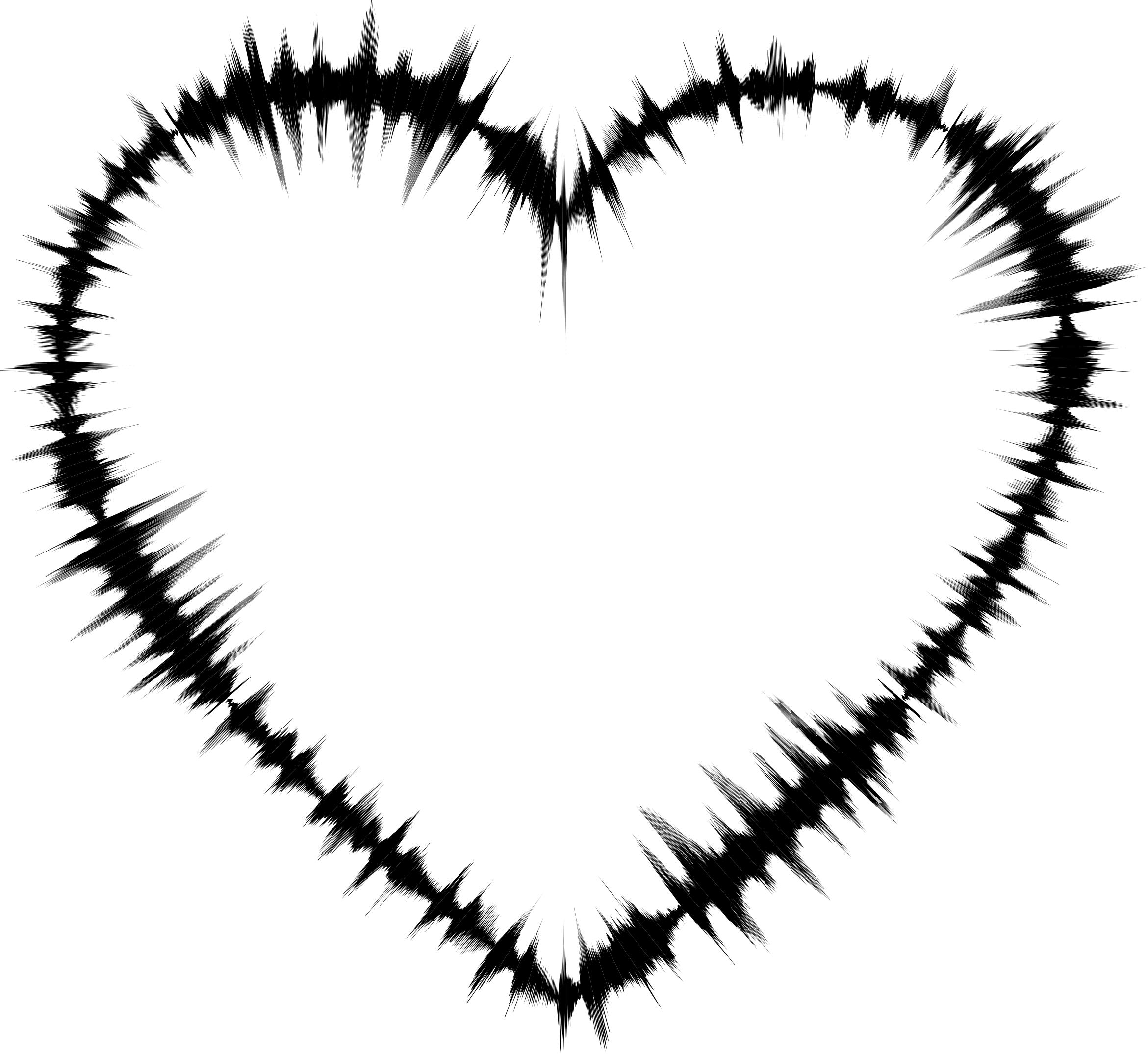 2341x2150 Sound Waves Heart Icons Png
