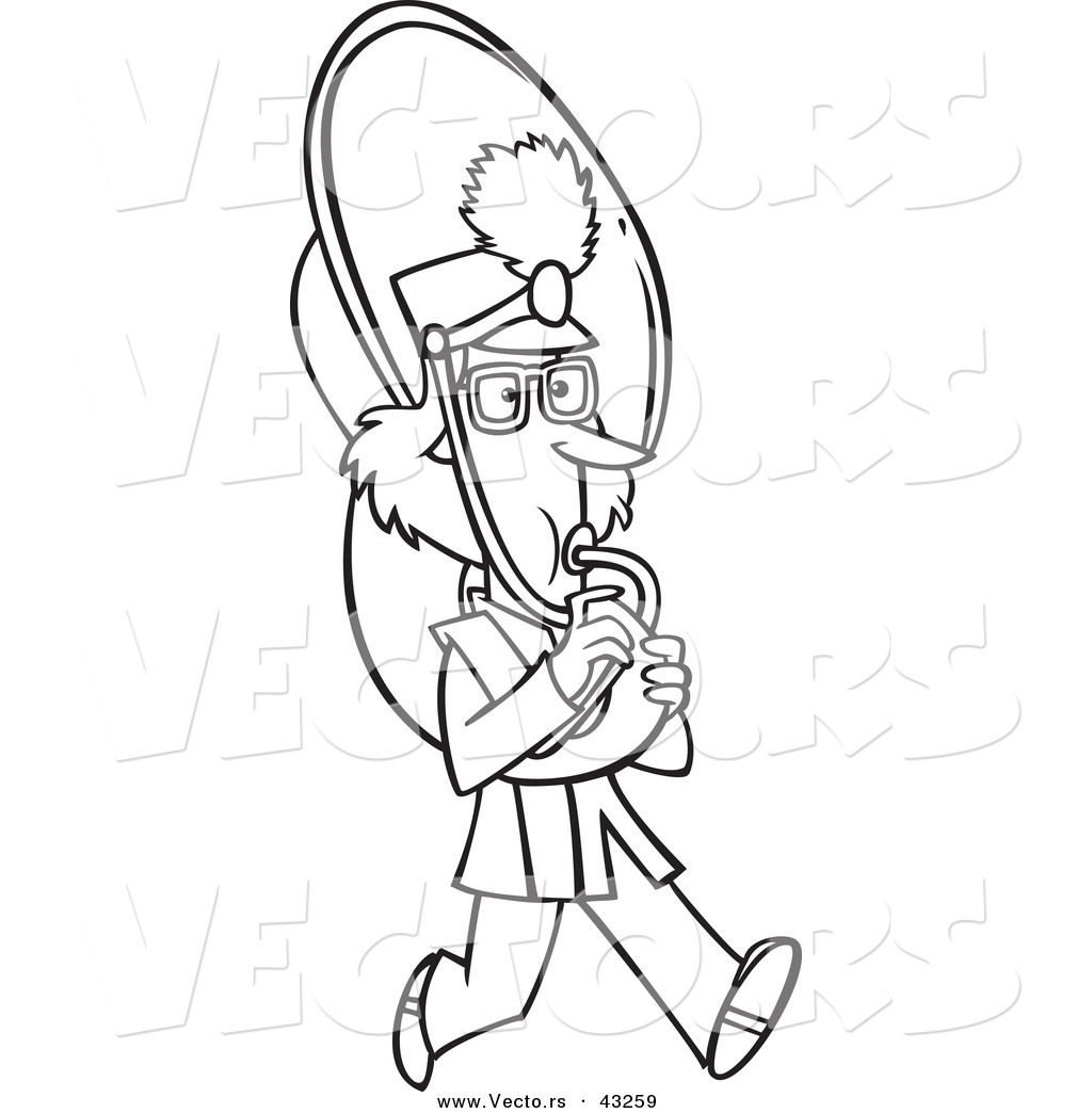 1024x1044 Vector Of A Marching Cartoon Girl Playing A Tuba