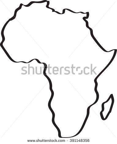 382x470 Africa Map Draw Africa Map Drawn