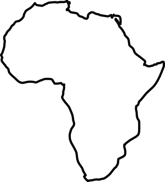540x595 Africa Map Draw Africa Map Drawn