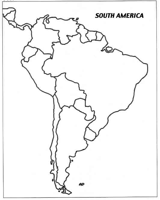 532x667 Image Result For South American Countries Outline Map Geography