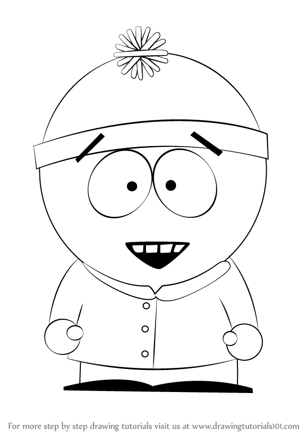 596x845 Learn How To Draw Stan Marsh From South Park (South Park) Step By