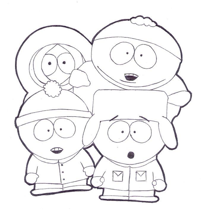 704x720 South Park Coloring Pages To Print Coloring Pages