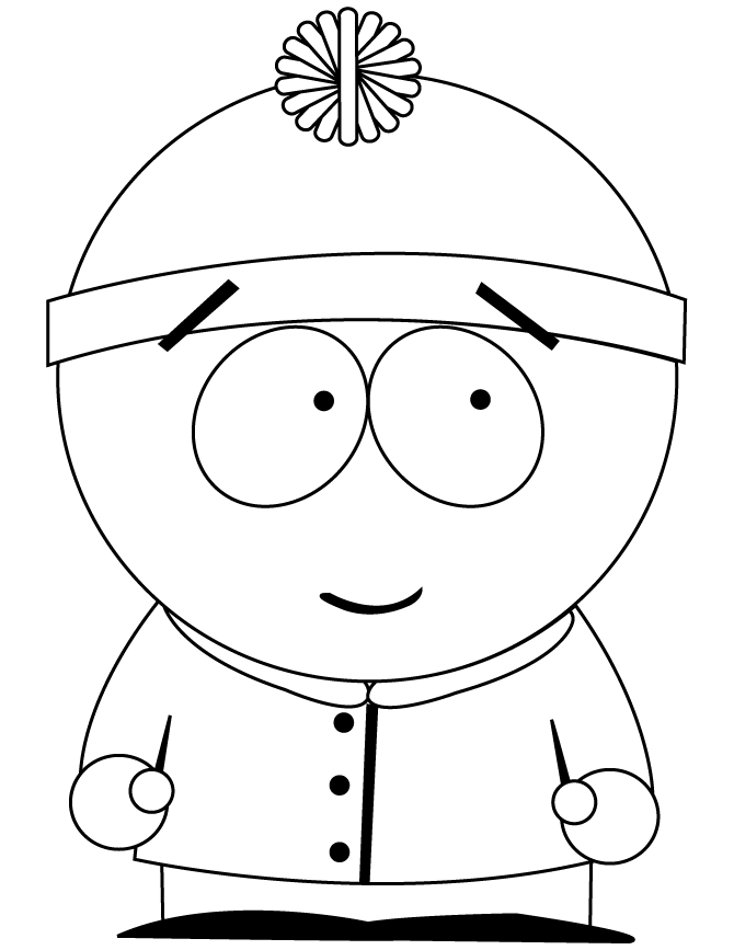 670x867 Stan From South Park Cartoon Coloring Page H Amp M Coloring Pages
