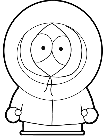 400x527 How To Draw Kenny From South Park With Easy Step By Step Drawing