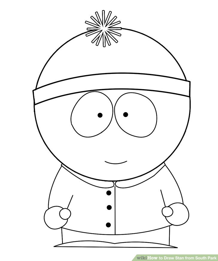 728x872 How To Draw Stan From South Park 9 Steps (With Pictures)