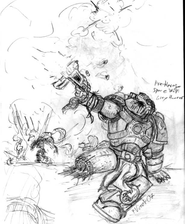 614x742 Pre Heresy Space Wolf By Sherrypie