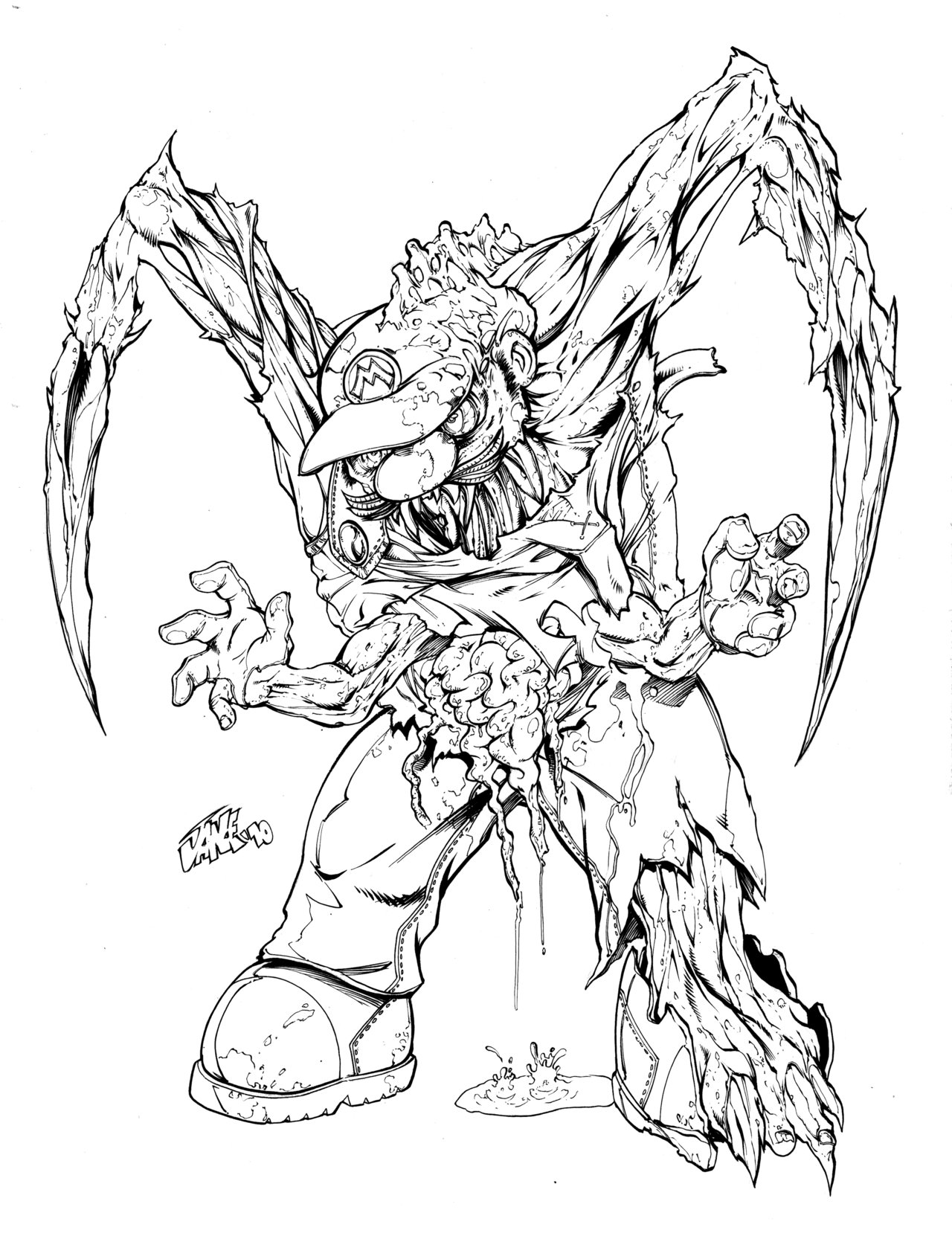 1280x1662 Mario's Dead Space By Inker Guy