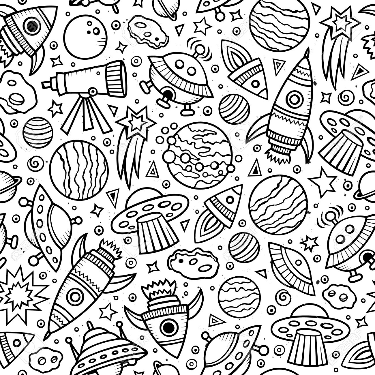 1300x1300 Drawn Space Cartoon Picture