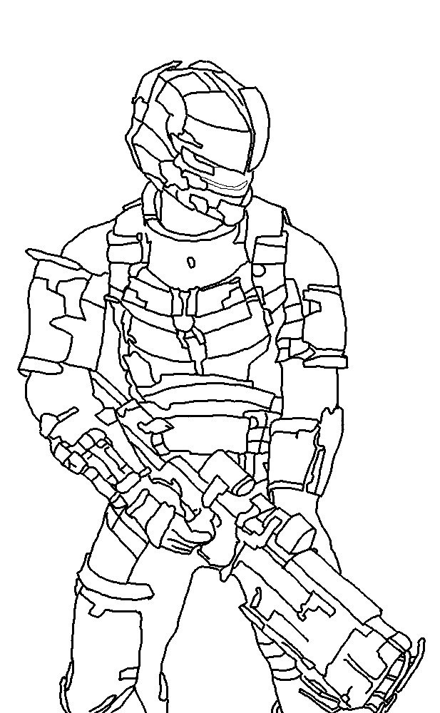 617x1000 Dead Space Drawing