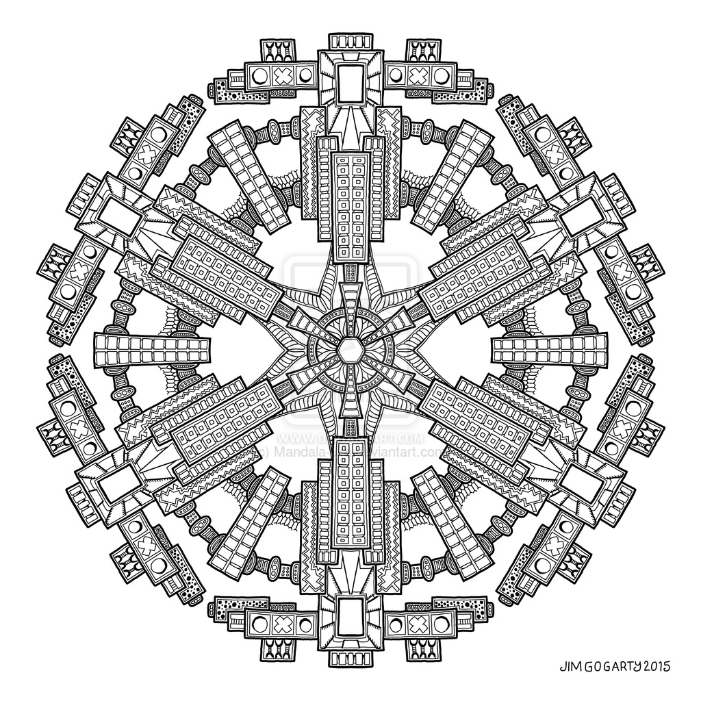 1024x1024 Space Station Mandala By Mandala On @