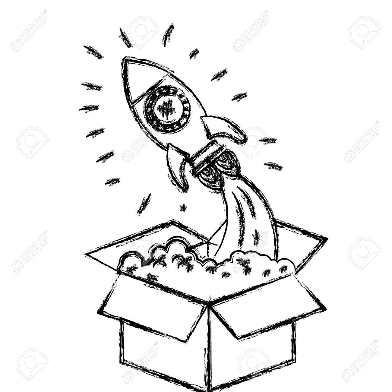 1300x1300 Monochrome Blurred Silhouette Space Rocket Coming Out