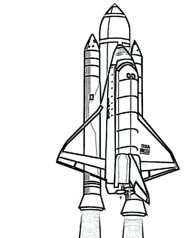 600x776 New Rocket Ship Coloring Page Print Spaceship Transportation