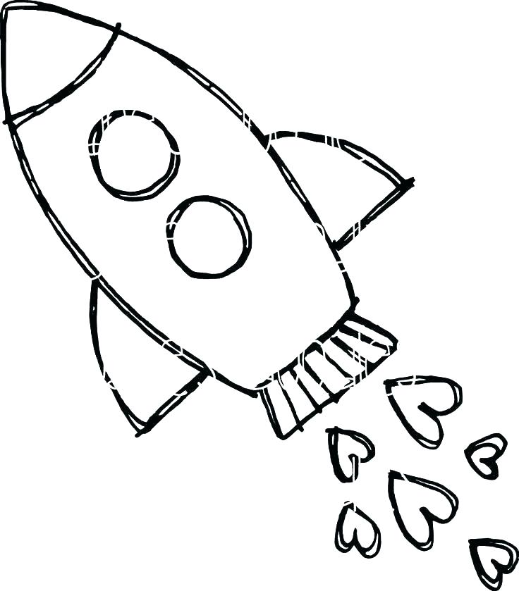 736x839 Rocketship Coloring Page Large Size Of Alien Spaceship Coloring