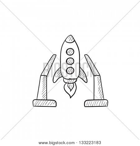 450x470 Space Shuttle On Take Off Area Vector Amp Photo Bigstock