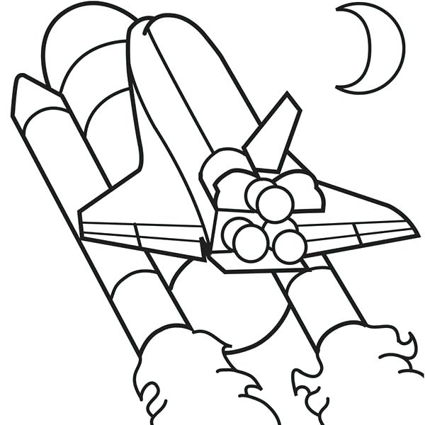 600x600 Space Ship Coloring Page Challenger Rocket Ship Coloring Page