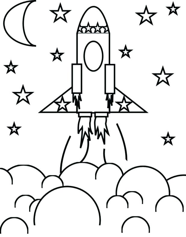 618x789 Outer Space Coloring Pages To Print Outstanding Buzz Spaceship Big