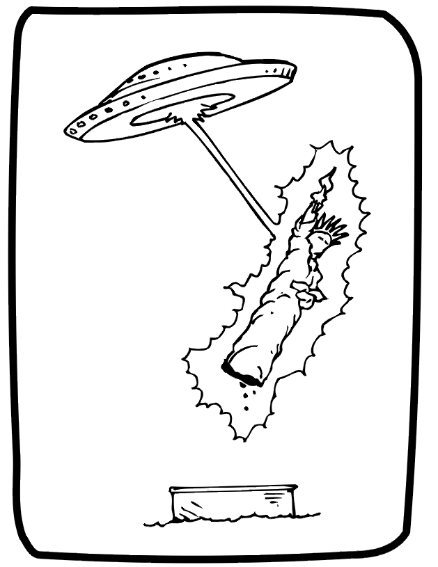 629x815 Spaceship Coloring Page