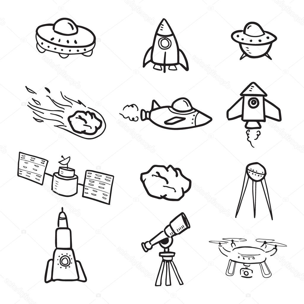1024x1024 Top Cartoon Spaceship Drawing Vector Pictures Free Vector Art