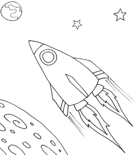 439x499 Wayne Schmidt's Free Space Ship Coloring Page